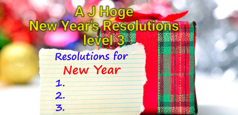 A J Hoge New Year’s Resolutions